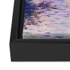 Claude Monet "Sunset on the Seine at Lavacourt. Winter Effect" Framed Canvas Print Gallery Image 3