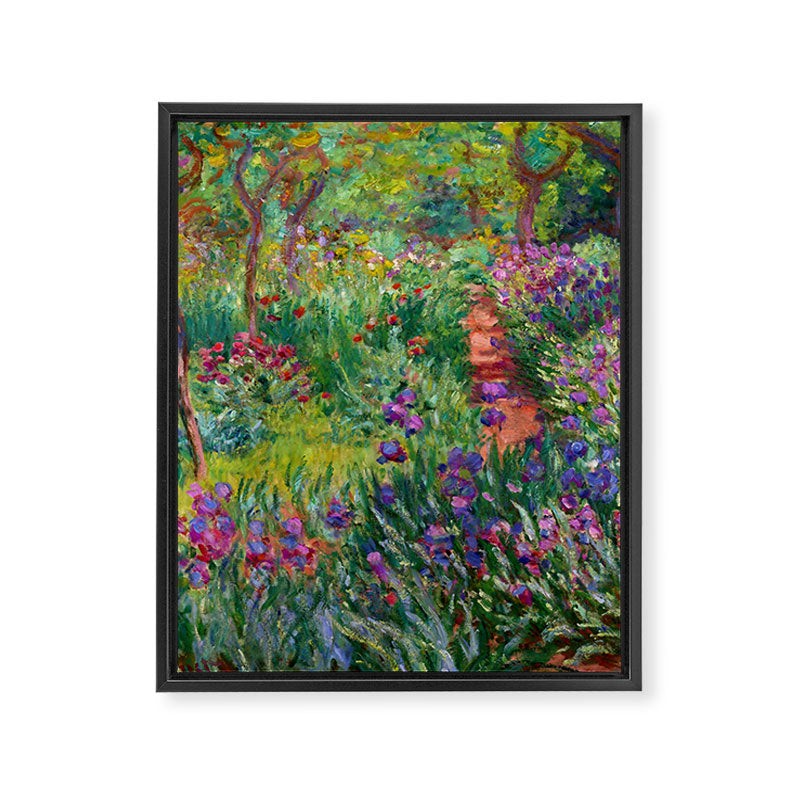 Claude Monet "The Iris Garden at Giverny", 1899-1900 Framed Canvas Print Gallery Image 8