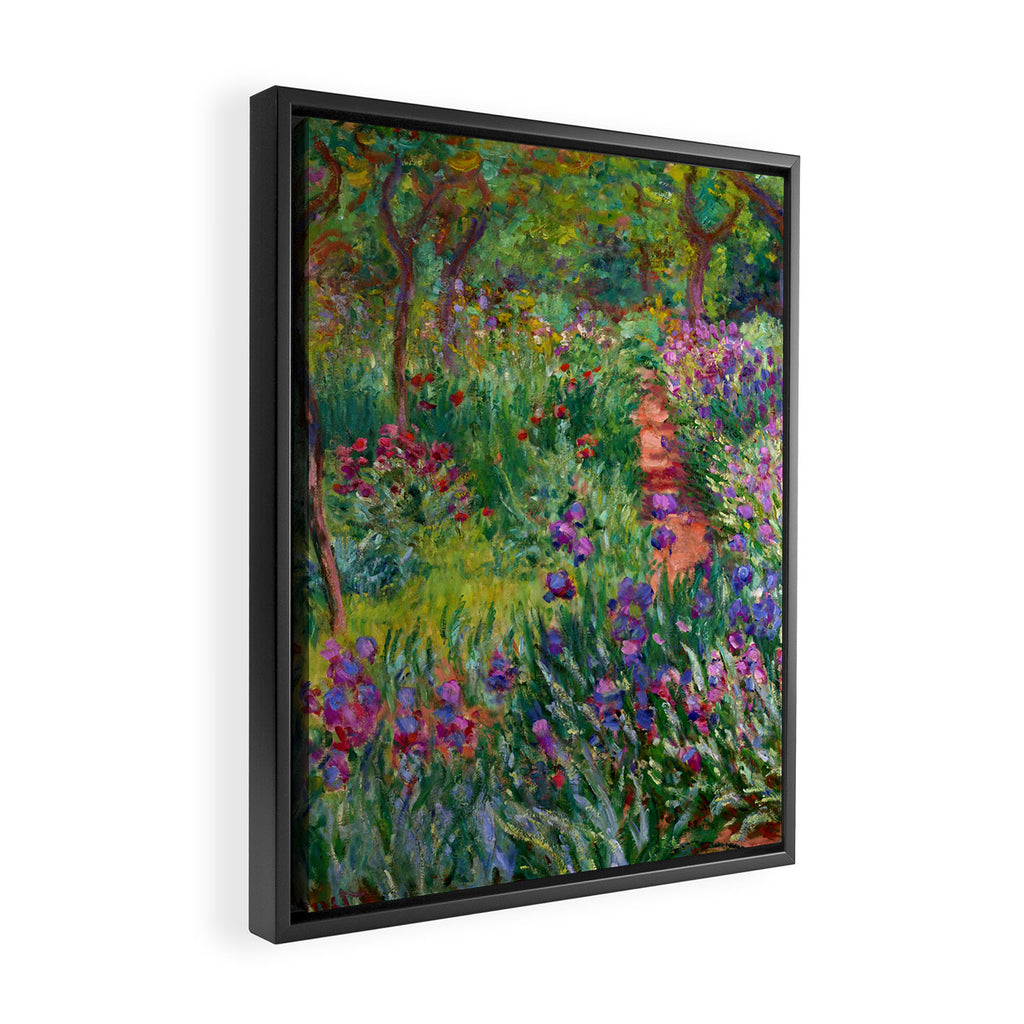 Claude Monet "The Iris Garden at Giverny", 1899-1900 Framed Canvas Print Gallery Image 2