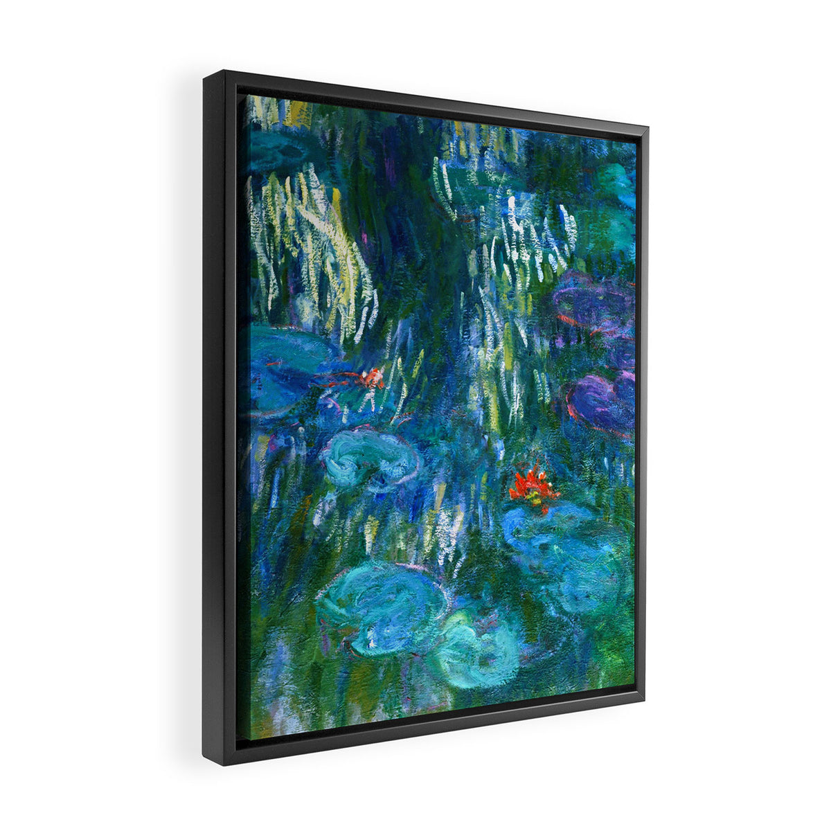 Claude Monet "Water Lilies" (16) Framed Canvas Print Gallery Image 2