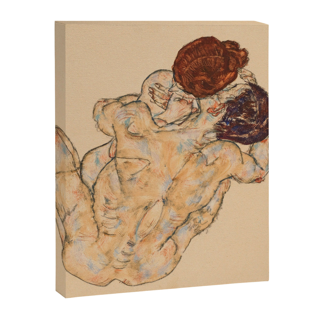 Egon Schiele "Mann und Frau, Umarmung" Canvas Print Gallery Image 8
