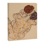 Egon Schiele "Mann und Frau, Umarmung" Canvas Print Gallery Image 8