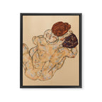 Egon Schiele "Mann und Frau, Umarmung" Framed Canvas Print Gallery Image 8