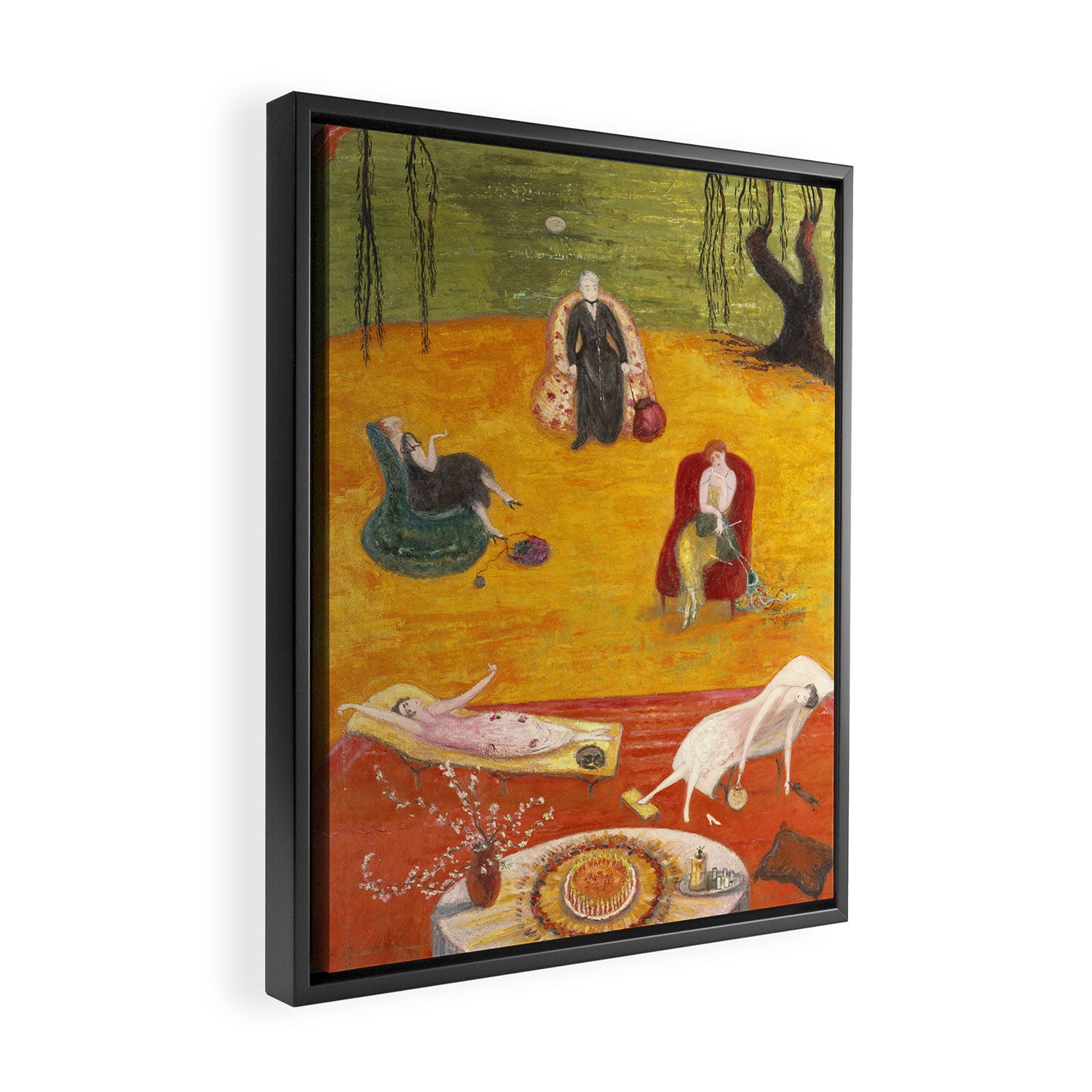 Florine Stettheimer "Heat" Framed Canvas Print Gallery Image 2