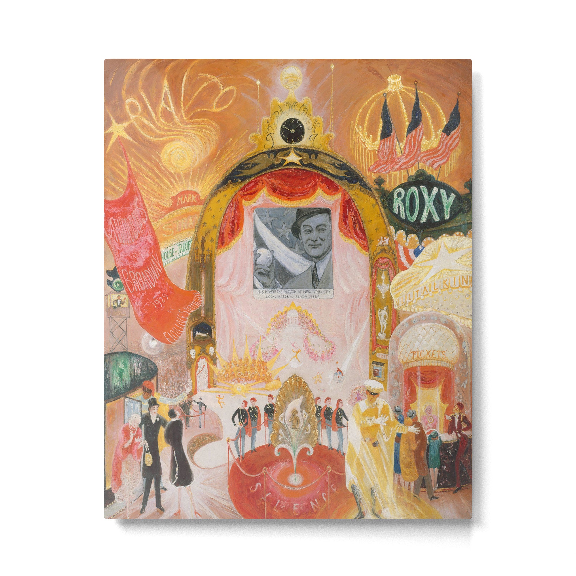 Florine Stettheimer "The Cathedrals of Broadway" Metal Print Gallery Image 6