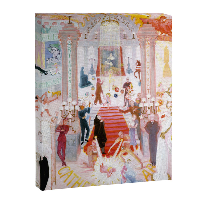 Florine Stettheimer "The Cathedrals of Art" Canvas Print Gallery Image 1
