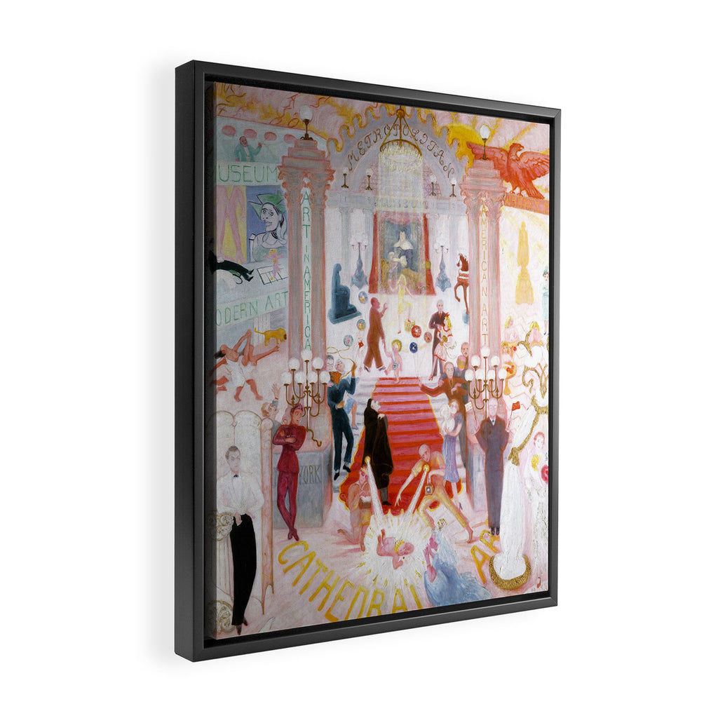 Florine Stettheimer "The Cathedrals of Art" Framed Canvas Print Gallery Image 2
