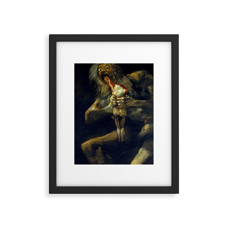 Francisco Goya "Saturn Eating his Son" Framed Art Print Gallery Image 5
