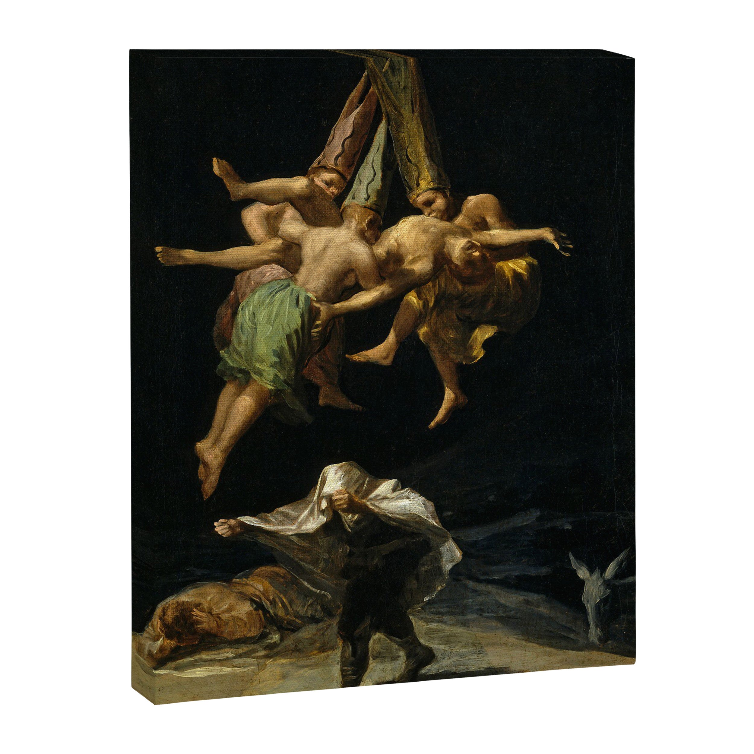 Francisco Goya "Witches' Flight also known as Witches in Flight or Witch" Canvas Print Gallery Image 3