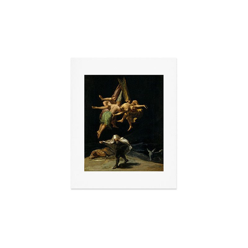 Francisco Goya "Witches' Flight also known as Witches in Flight or Witch" Art Print Gallery Image 1