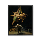 Francisco Goya "Witches' Flight also known as Witches in Flight or Witch" Framed Canvas Print Gallery Image 6