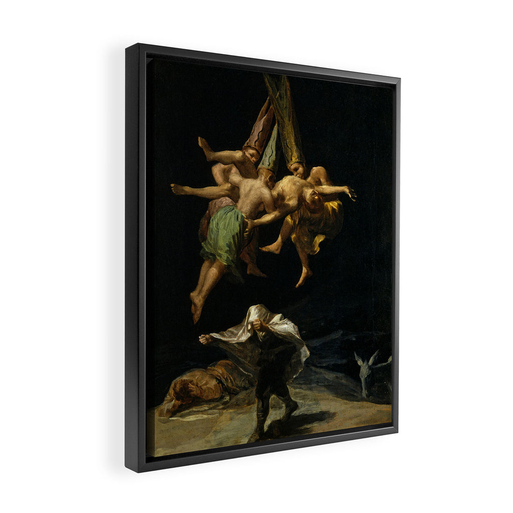 Francisco Goya "Witches' Flight also known as Witches in Flight or Witch" Framed Canvas Print Gallery Image 2