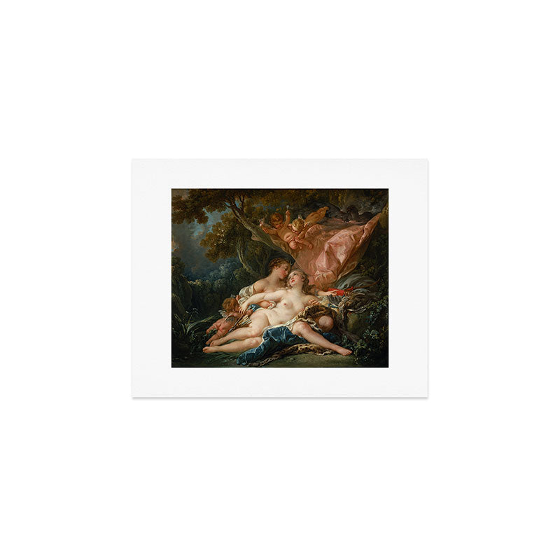 François Boucher "Jupiter and Callisto (The Nymph Callisto Seduced by Jupiter in the Guise of Diana) Art Print Gallery Image 1