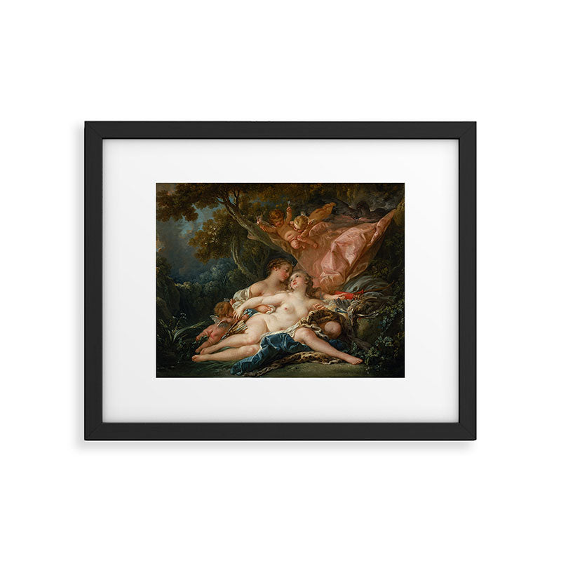 François Boucher "Jupiter and Callisto (The Nymph Callisto Seduced by Jupiter in the Guise of Diana) Framed Art Print Gallery Image 4