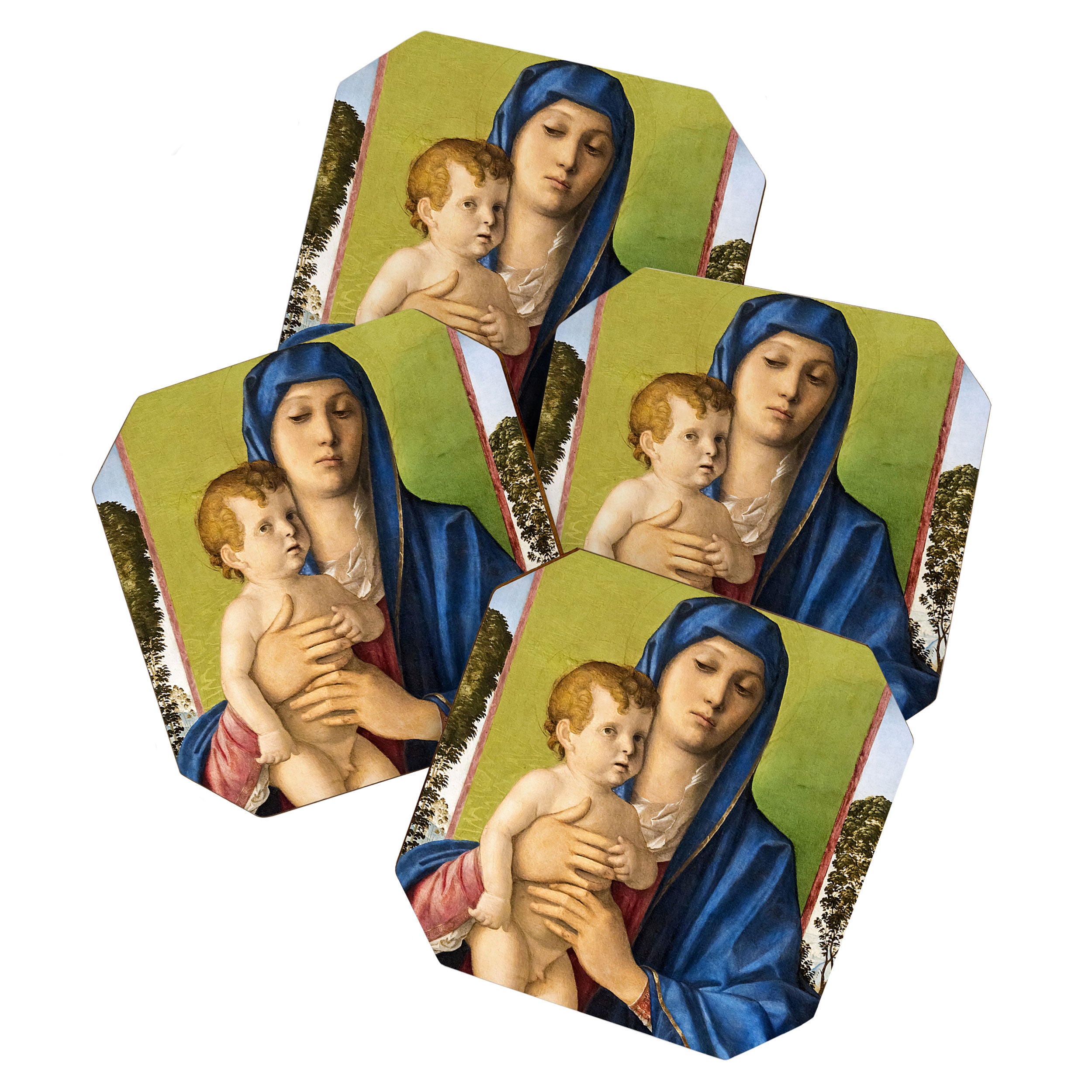 Giovanni Bellini "Madonna of the Small Trees (Madonna degli Alberetti)" Coaster Gallery Image 1