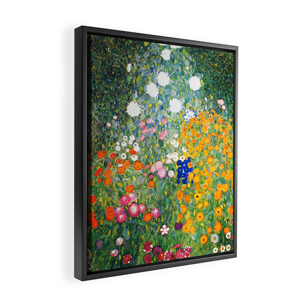 Gustav Klimt "Blumengarten (Flower Garden)" Framed Canvas Print Gallery Image 2