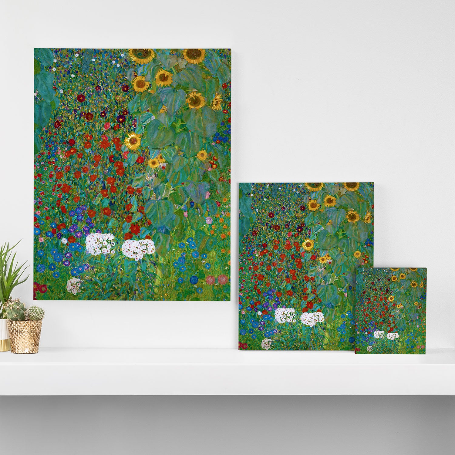 Gustav Klimt "Farm Garden with Sunflowers" Canvas Print Gallery Image 3