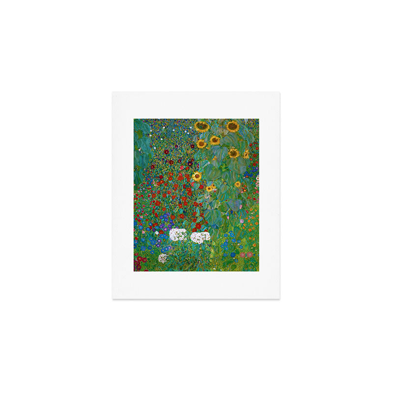 Gustav Klimt "Farm Garden with Sunflowers" Art Print Gallery Image 1