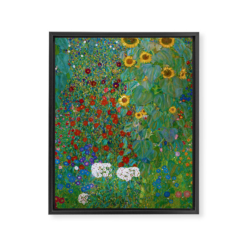 Gustav Klimt "Farm Garden with Sunflowers" Framed Canvas Print Gallery Image 8