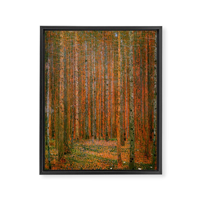Gustav Klimt "Fir Forest" Framed Canvas Print Gallery Image 1