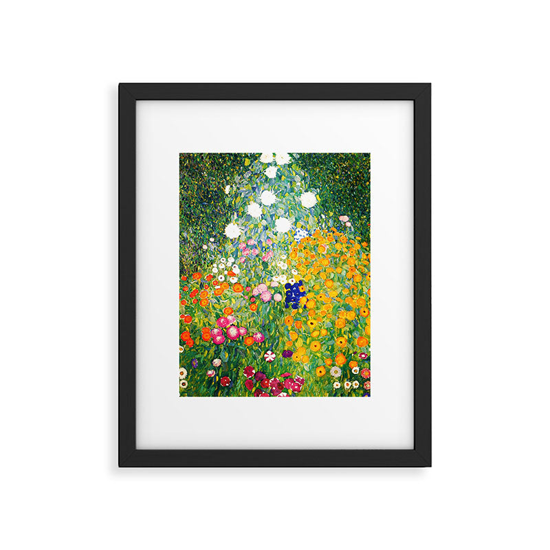 Gustav Klimt "Flower garden" Framed Art Print Gallery Image 4