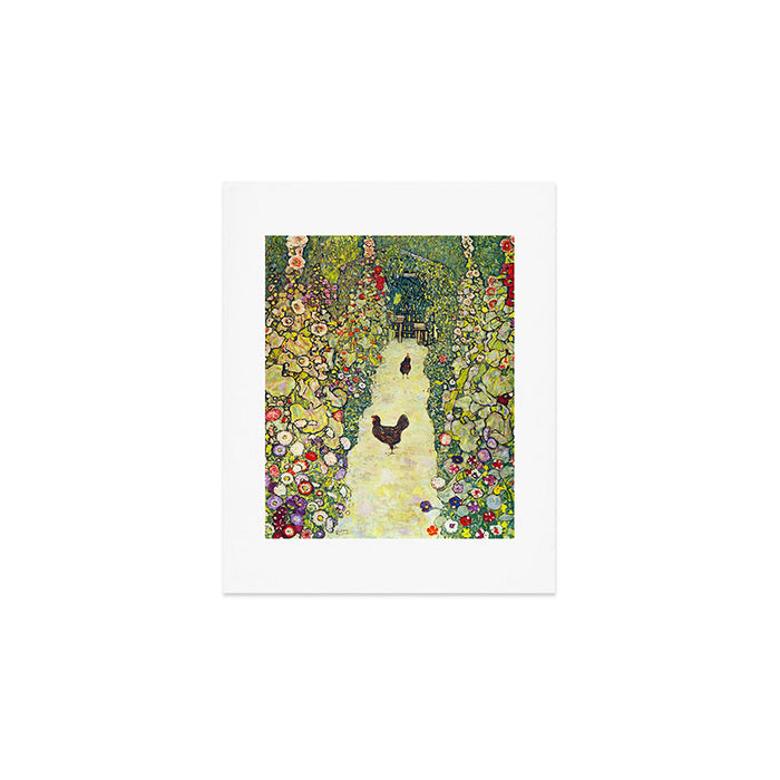 Gustav Klimt "Garden Path with Chickens" Art Print Gallery Image 1