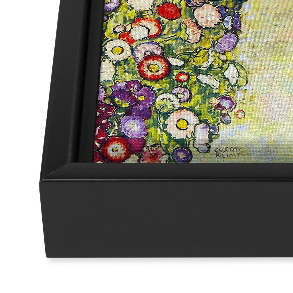 Gustav Klimt "Garden Path with Chickens" Framed Canvas Print Gallery Image 3