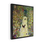 Gustav Klimt "Garden Path with Chickens" Framed Canvas Print Gallery Image 2
