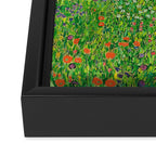 Gustav Klimt "Orchard With Roses" Framed Canvas Print Gallery Image 3
