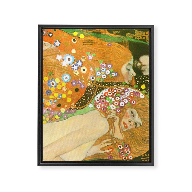 Gustav Klimt "Water Serpents" Framed Canvas Print Gallery Image 8