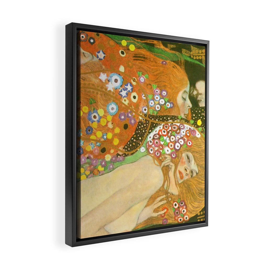 Gustav Klimt "Water Serpents" Framed Canvas Print Gallery Image 2