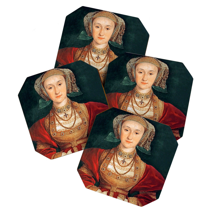 Hans Holbein the Younger "Anne of Cleves (1515-1557), fourth wife of King Henry VIII" Coaster Gallery Image 1