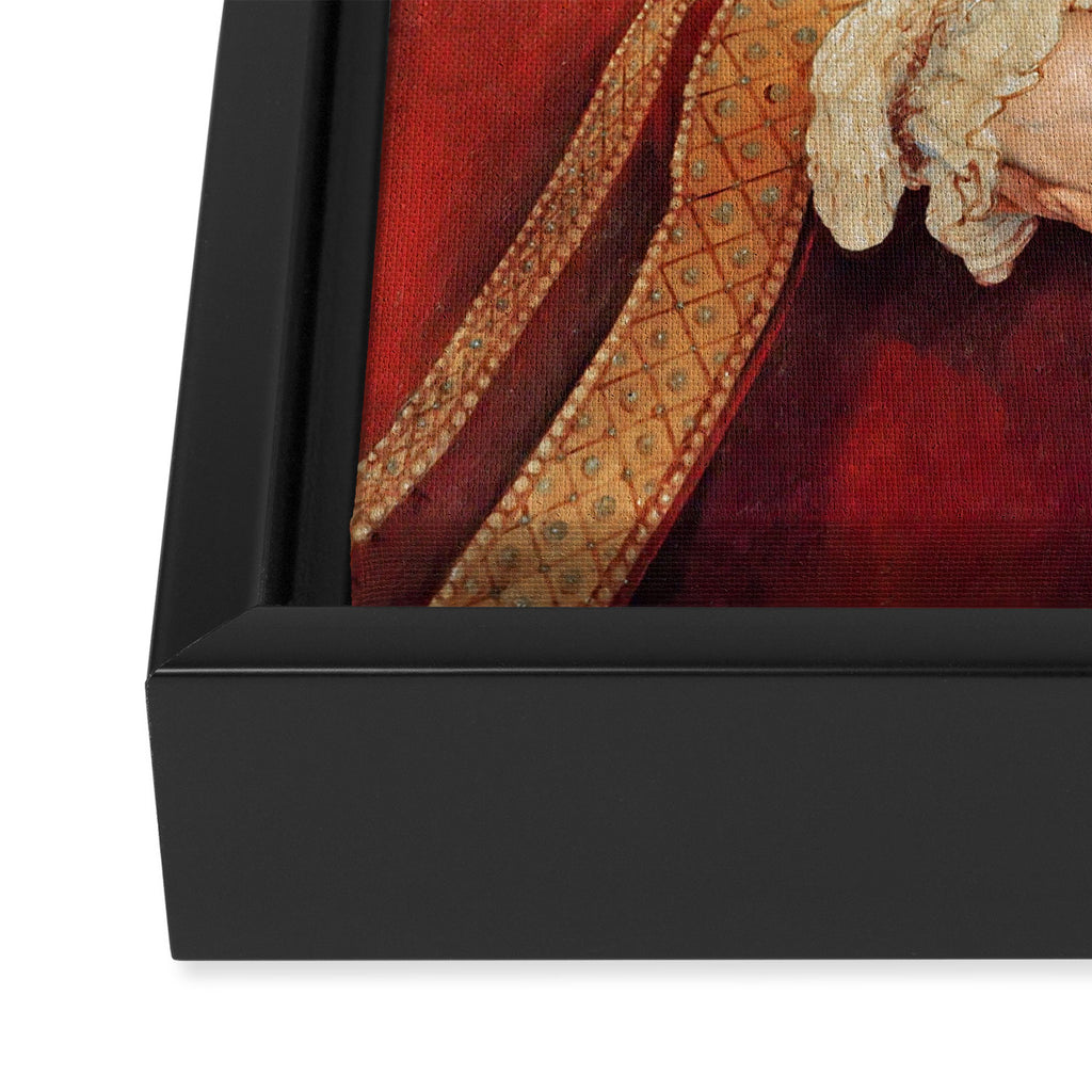 Hans Holbein the Younger "Anne of Cleves (1515-1557), fourth wife of King Henry VIII" Framed Canvas Print Gallery Image 3