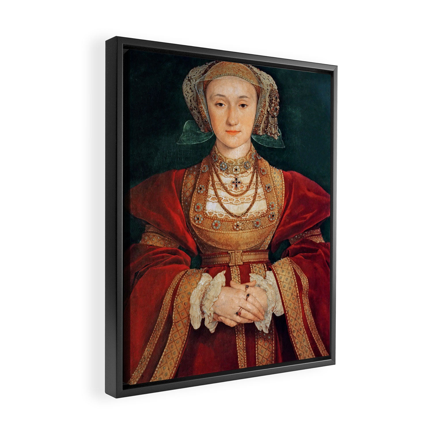 Hans Holbein the Younger "Anne of Cleves (1515-1557), fourth wife of King Henry VIII" Framed Canvas Print Gallery Image 2