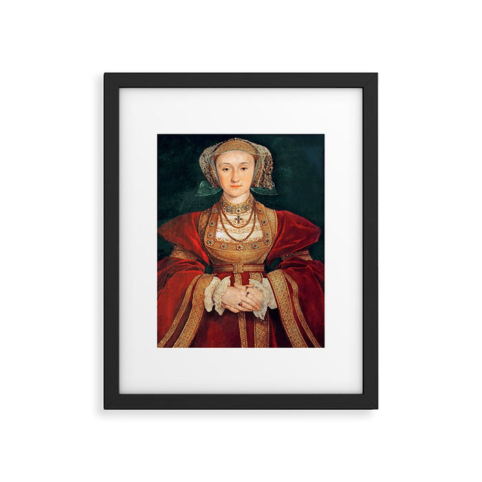 Hans Holbein the Younger "Anne of Cleves (1515-1557), fourth wife of King Henry VIII" Framed Art Print Gallery Image 1
