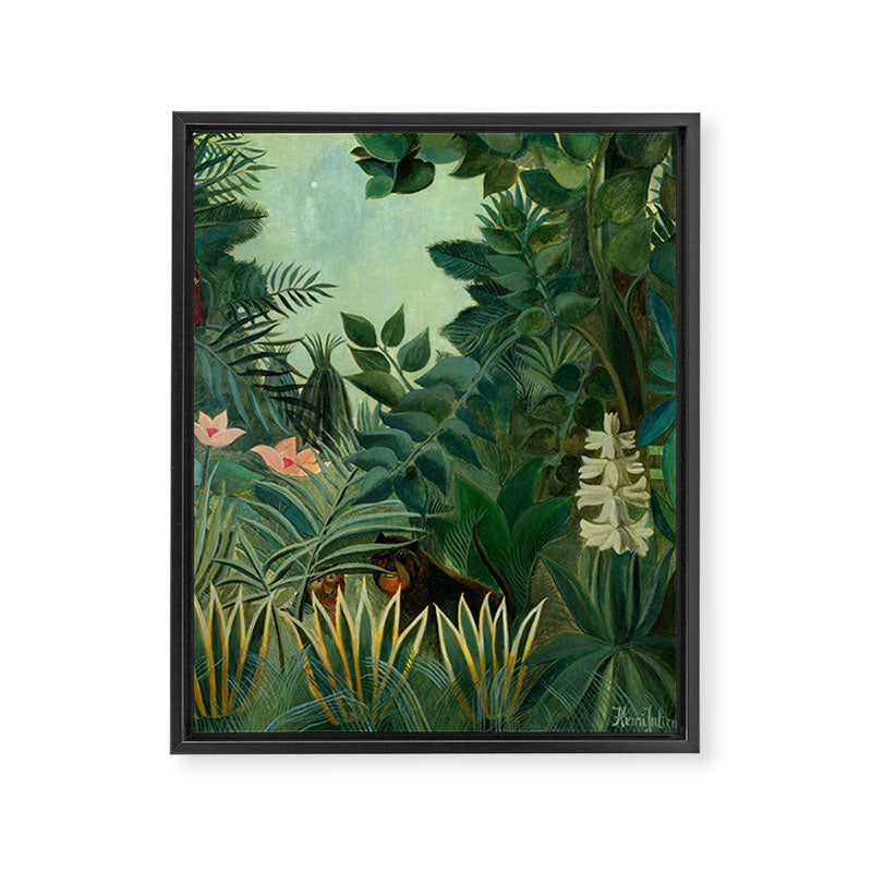 Henri Rousseau "The Equatorial Jungle" Framed Canvas Print Gallery Image 8