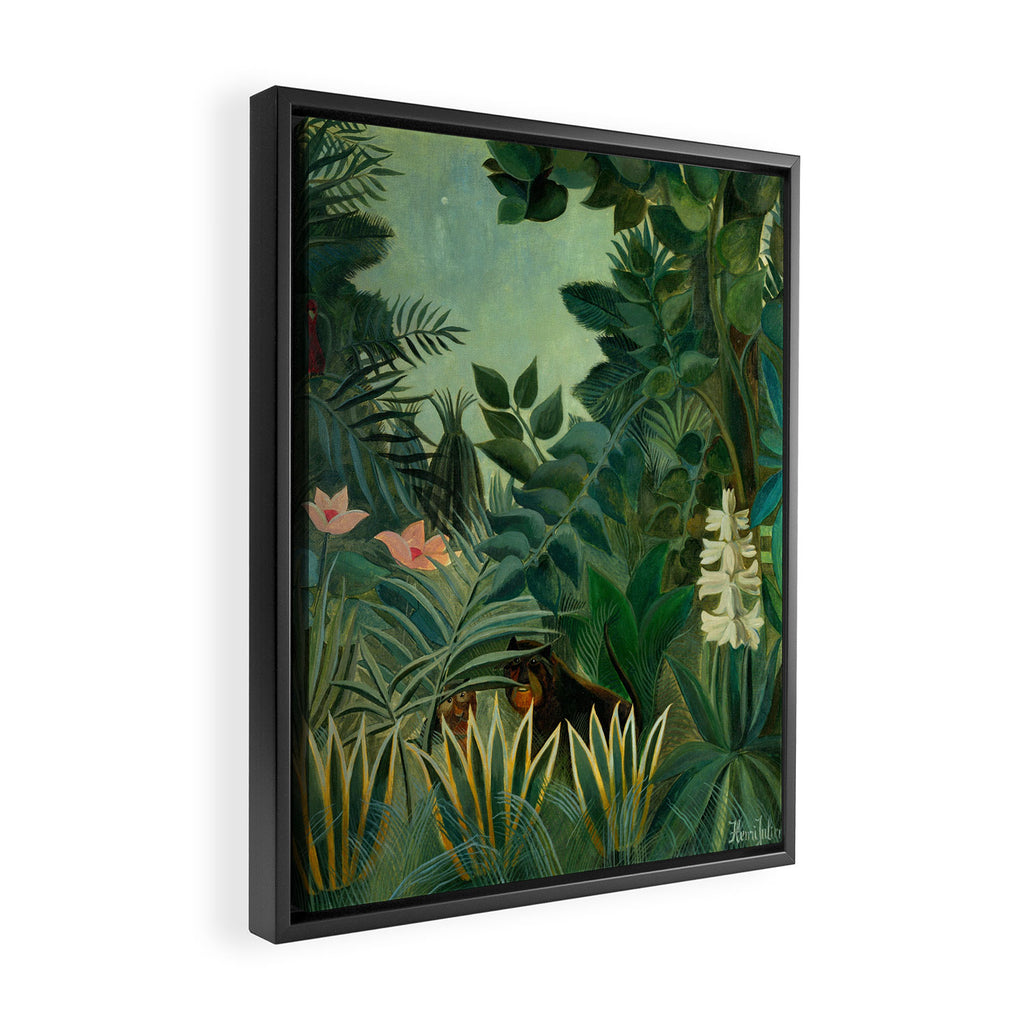 Henri Rousseau "The Equatorial Jungle" Framed Canvas Print Gallery Image 2
