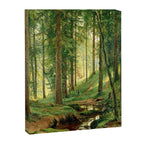 Ivan Shishkin "Stream in the Forest (On the Hillside)" Canvas Print Gallery Image 6