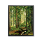 Ivan Shishkin "Stream in the Forest (On the Hillside)" Framed Canvas Print Gallery Image 6