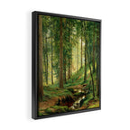 Ivan Shishkin "Stream in the Forest (On the Hillside)" Framed Canvas Print Gallery Image 2