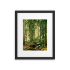 Ivan Shishkin "Stream in the Forest (On the Hillside)" Framed Art Print Gallery Image 5