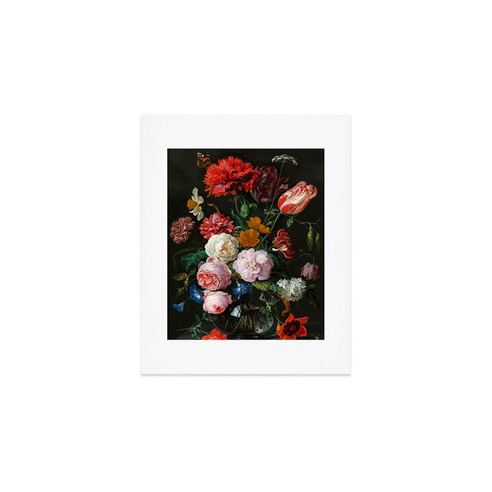 Jan Davidsz. de Heem "Still Life with Flowers in a Glass Vase" Art Print Gallery Image 1