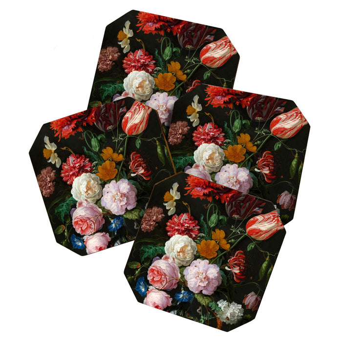 Jan Davidsz. de Heem "Still Life with Flowers in a Glass Vase" Coaster Gallery Image 1