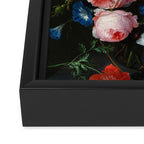 Jan Davidsz. de Heem "Still Life with Flowers in a Glass Vase" Framed Canvas Print Gallery Image 3