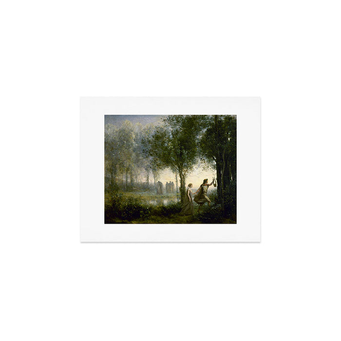 Jean-Baptiste-Camille Corot "Orpheus Leading Eurydice from the Underworld" Art Print Gallery Image 1