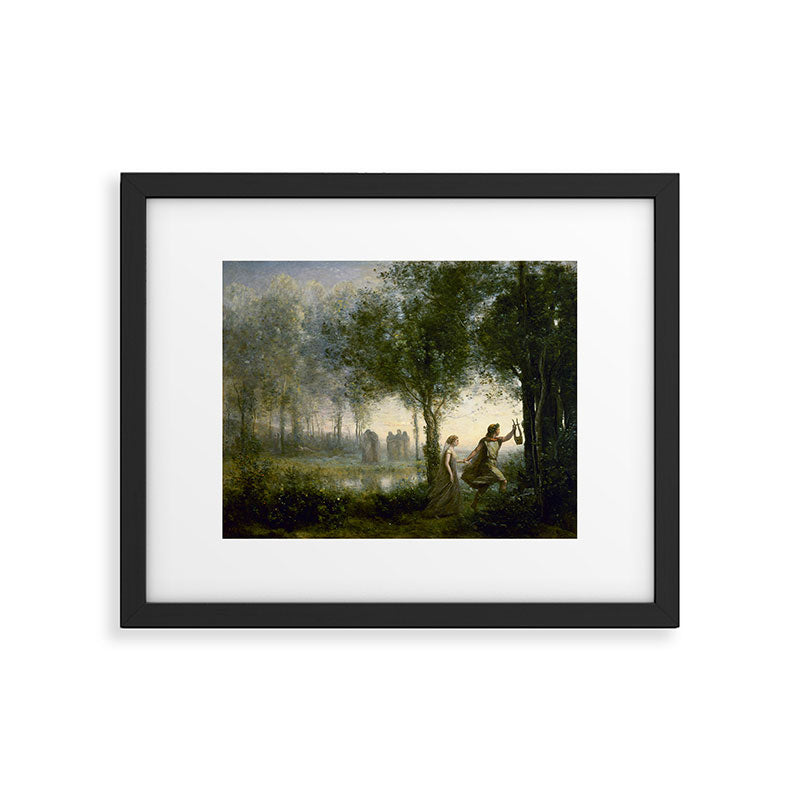 Jean-Baptiste-Camille Corot "Orpheus Leading Eurydice from the Underworld" Framed Art Print Gallery Image 6