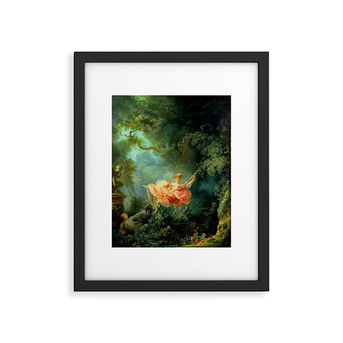 Jean-Honoré Fragonard "The Swing (L'Escarpolette)(The Happy Accidents of the Swing") Framed Art Print Gallery Image 1