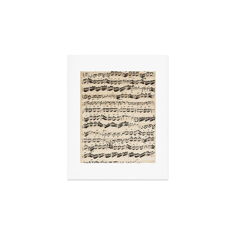 Johann Sebastian Bach (1685 - 1750) original music sheet Art Print Gallery Image 1