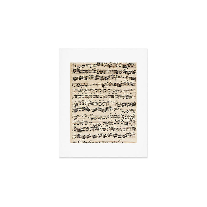 Johann Sebastian Bach (1685 - 1750) original music sheet Art Print Gallery Image 1