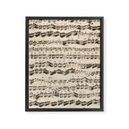 Johann Sebastian Bach (1685 - 1750) original music sheet Framed Canvas Print Gallery Image 6